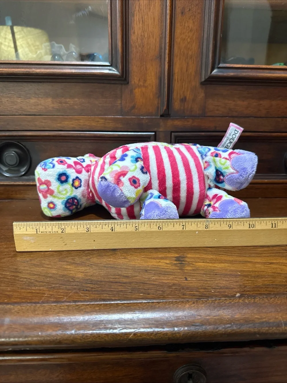 Douglas “Fuzzles” Francisco The Peace Hippo Plush Soft Velvet Material